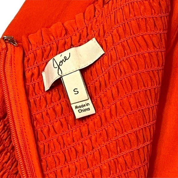 Joie Latelle Silk Mini Dress. Revolve. Sweetheart Sleeveless Mayan Red Sz S #927 - Picture 7 of 9
